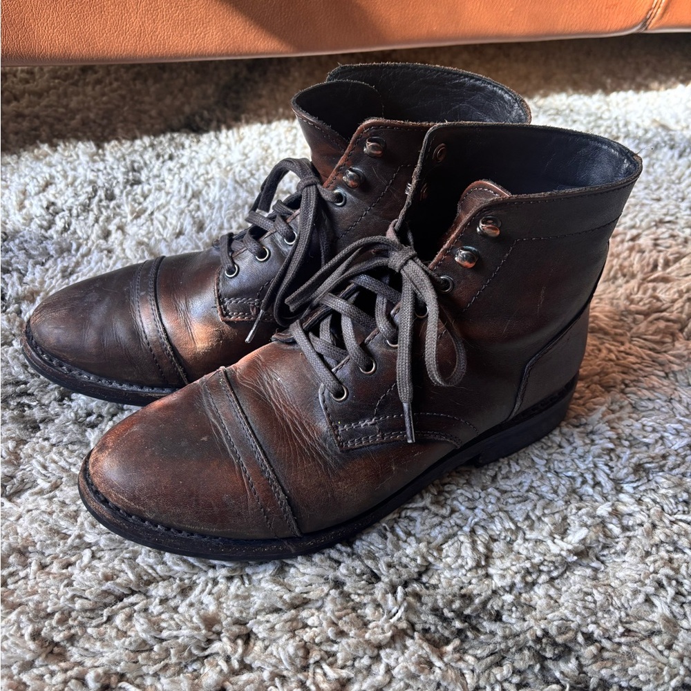Thursday Boot Company Dark Brown Leather Boots sz 10.5